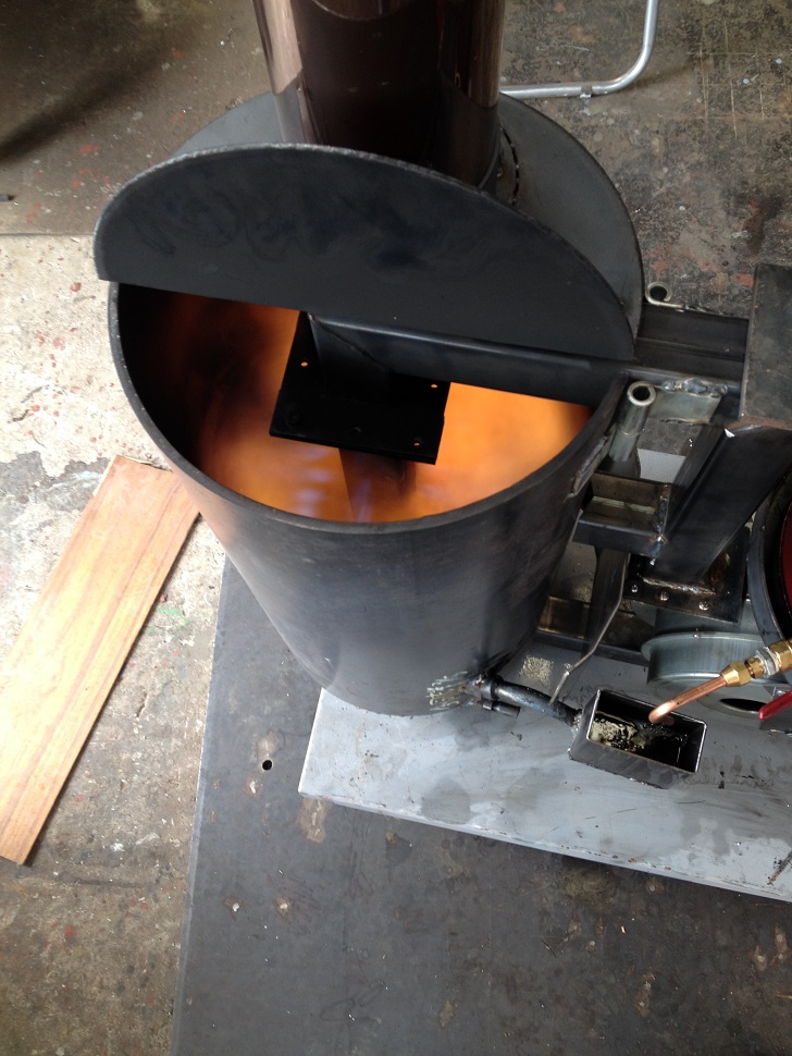 廃油ストーブの作り方 himiel stove